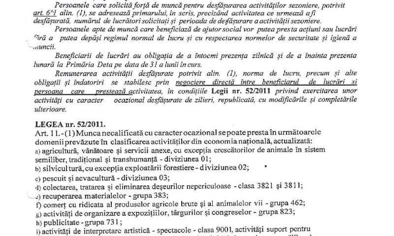 Persoanele juridice și întreprinderile  pot solicita forță de muncă din rândul beneficiarilor de venit minim garantat