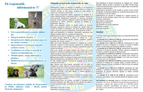 Anunț din partea IPJ Timiș – Biroul pentru Protecția Animalelor!