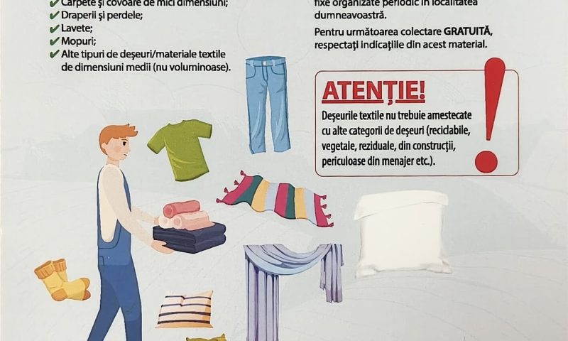 Campanie de colectare a deșeurilor textile
