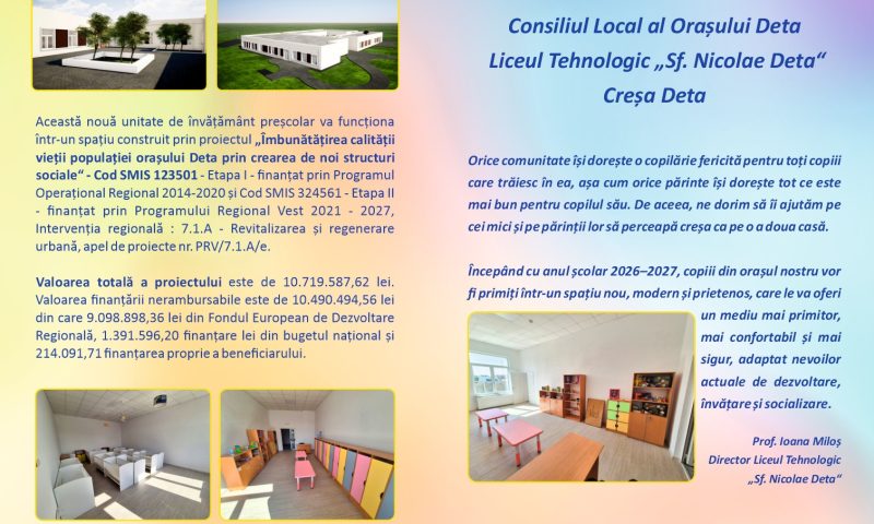 Un nou spațiu educațional dedicat celor mici